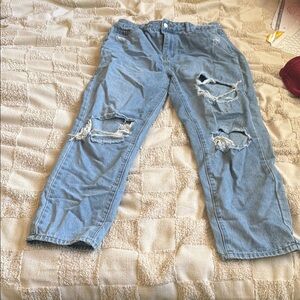 SHEIN Light Blue Denim Jeans